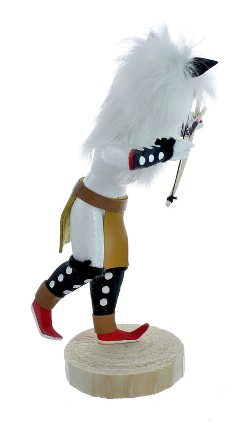 Native American White Wolf Kachina Doll SX10063